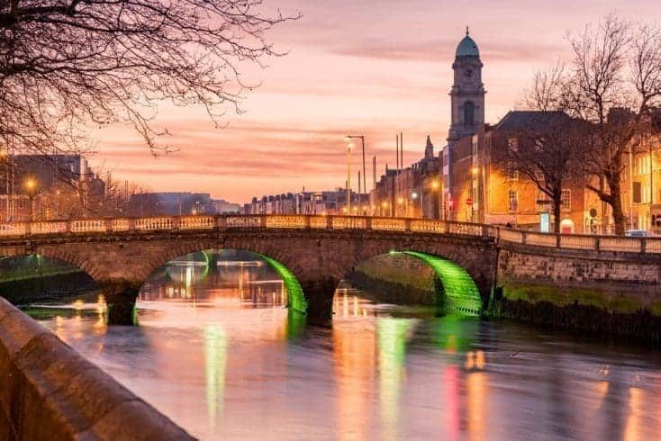 Grattan Bridge in Dublin, Ireland