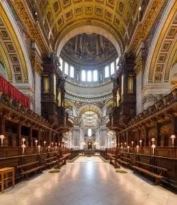The choir of St. Paul's cathedral