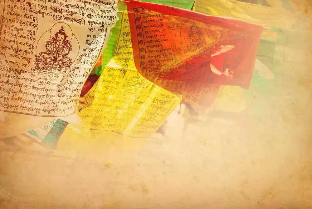 What is the Meaning of Tibetan Prayer Flags? 6 Types 7 Tibetan,Prayer,Flags,Vintage,Color,Tone,Background