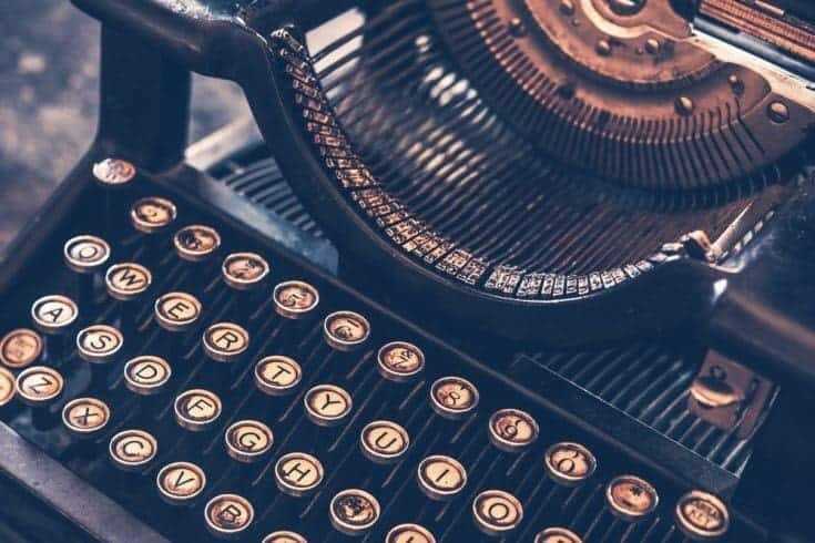 Cop Breaks Typewriter of a Poor Man, Suspended. 1 Vintage typewriter