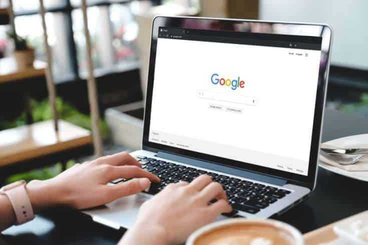The Good, The Bad and The Ugly Side of The Media. 12 Google search bar opened on laptop screen