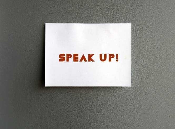 Dear 16-Year-Old - 5 Best Things I Would Tell Myself At 16 8 A post it with Speak Up! written on it