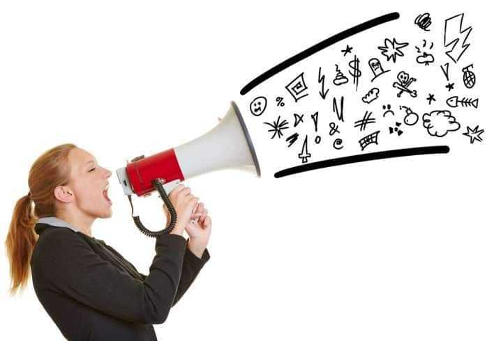 "The More Cuss Words You Use, The More Intelligent You Are": Study 11 Woman cursing in the megaphone