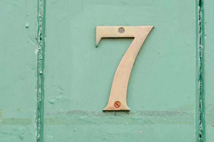 Seven Reasons Why Seven Is More Than Just A Number 9 Number 7 on a green door