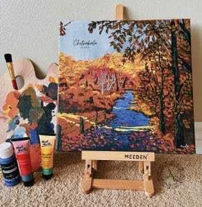 Amrita Ghosh: How the Pandemic helped her turn back to Art 14 Amrita Ghosh signs her paintings with the watermark of her Instagram page - Chitrakala Amrita.