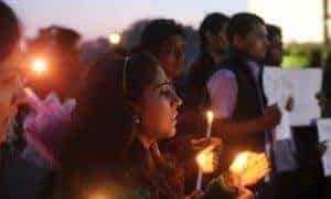 Nirbhaya's Afterlife 9 A protest following the 2012 New Delhi rape