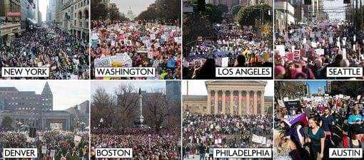 In Protest: The Worldwide Women's March 10 women's march