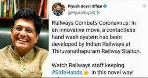 Thirunananthapuram Rail Staff Innovates No-Contact Hand-Wash System 11 Thirunananthapuram Rail Staff Innovates No-Contact Hand-Wash System 7