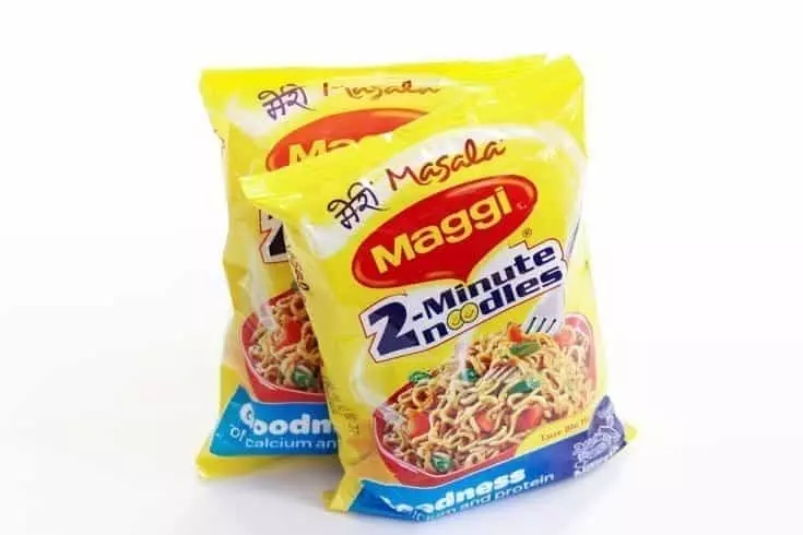 Two packets of Instant Maggie Noodles