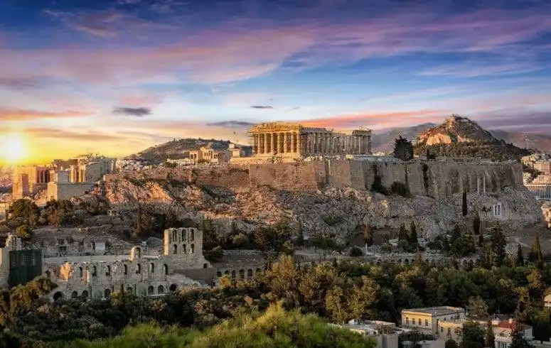 The 6 Places That Inspired Writers 6 Greece during sunset