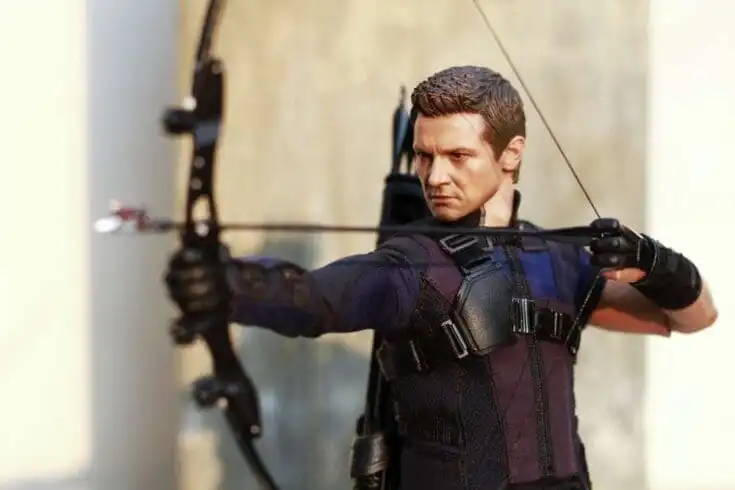 5 Times Hawkeye Proved He Is Indispensable in Avengers 9 Close up of Hawkeye Civil War superheros figure action outdoor at home