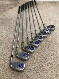 MAZEL Single Weight Length 37” Golf Irons Set 4-9, PW & SW Steel Shaft ...