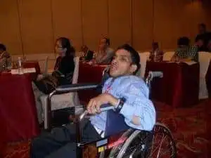 A 95% Disabled Man Receives Doctorate From JNU 8 gupta doctoral degree2