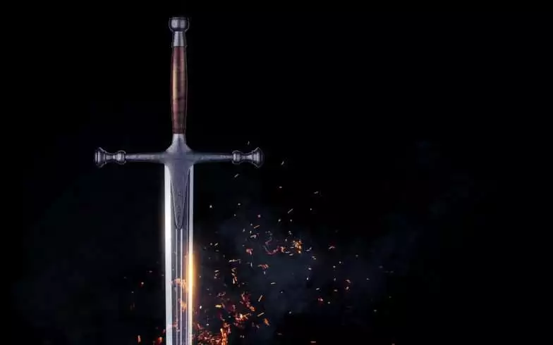 Metal sword