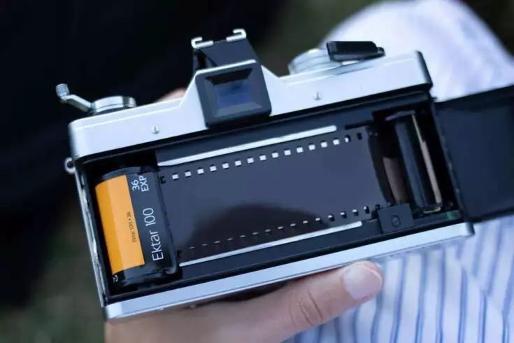 A standard roll film camera