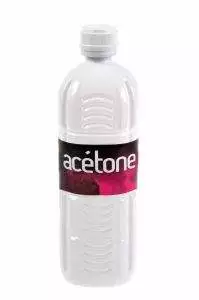 Acetone to remove acrylic nails
