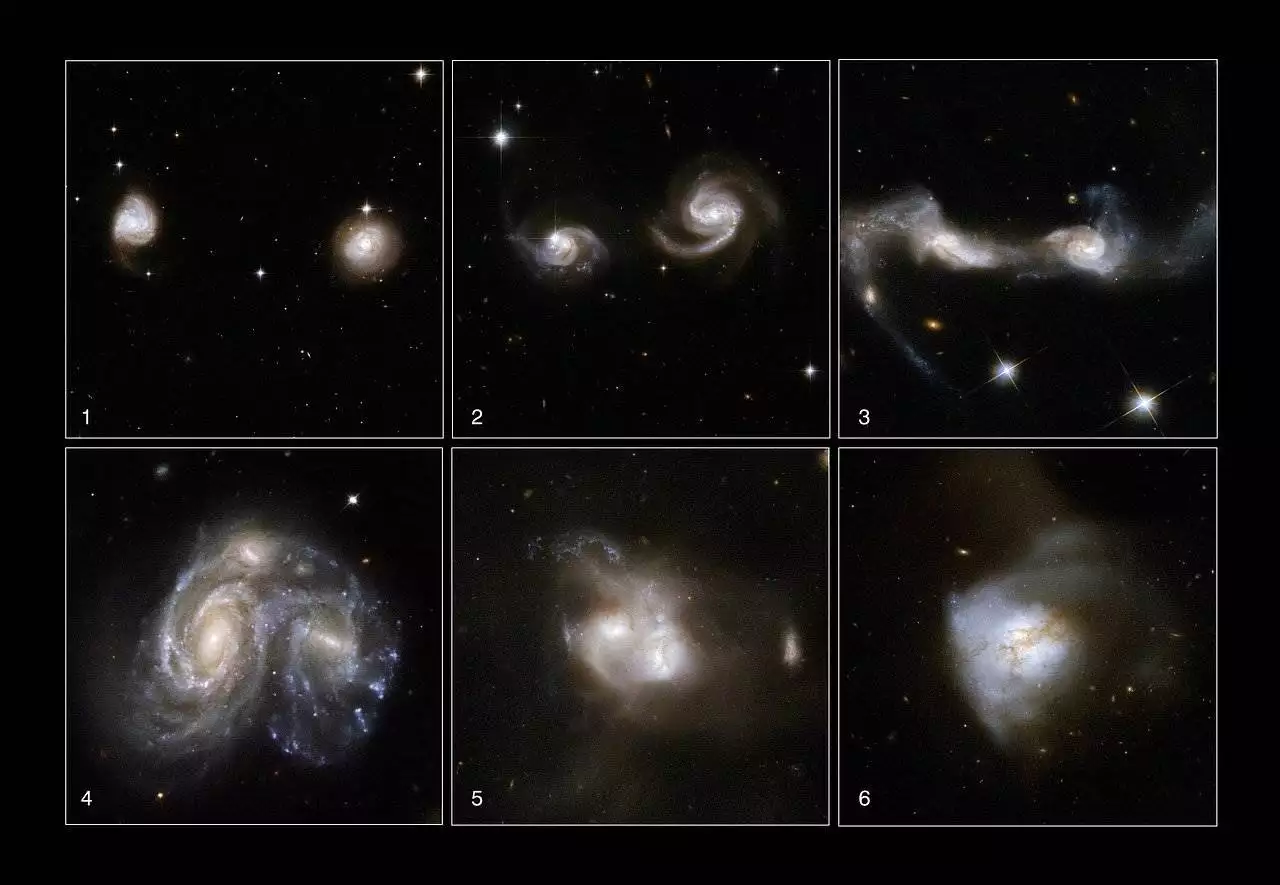 merging of galaxies and their impact on the universe